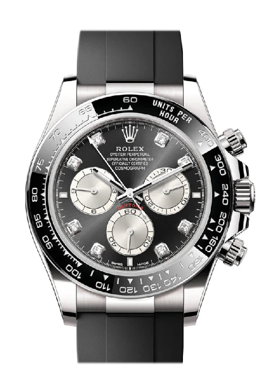 Explore the Latest Rolex Models –Rolex Daytona 40 Black Steel Diamond Dial White Gold Mens Watch 126519LN