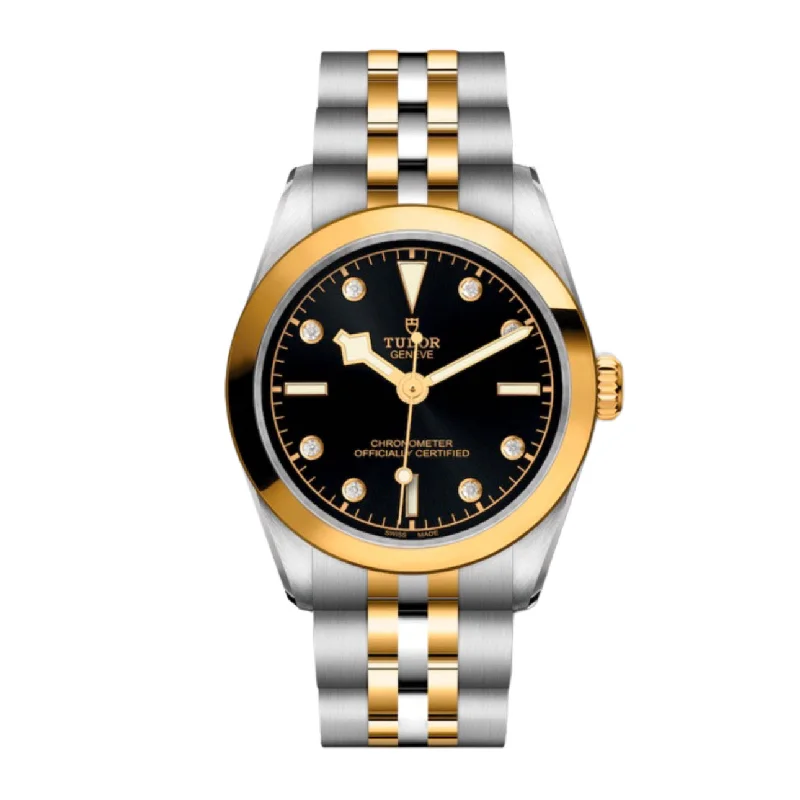 Shop Tudor Watches for Legendary Style –Tudor Black Bay 31 S&G | Steel and yellow gold bracelet | Black Dial | Unisex Watch ref. M79603-0006