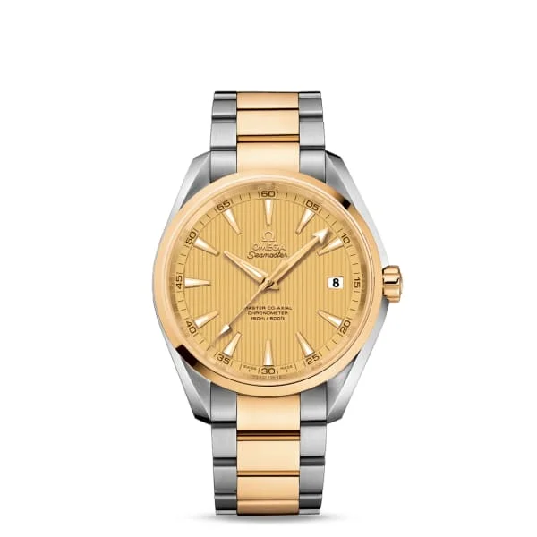 Discover Omega Watches for Timeless Style –Omega Seamaster 42mm Watch - Ref: 231.20.42.21.08.001 - Champagne Index Dial, Two Tone Stainless Steel & 18K Yellow Gold Bracelet