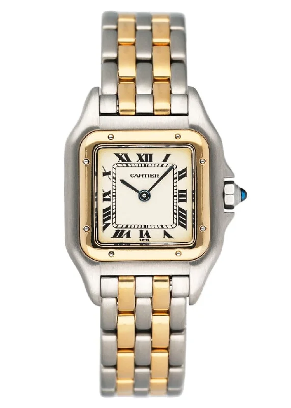 Discover Rare Cartier Timepieces –Cartier Panthere W25029B6 Two Rows Ladies Watch