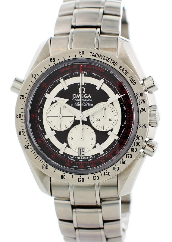 Shop Omega Watches for Classic Designs –Omega Speedmaster Broad Arrow Rattrapante 3582.51.00 Original papers