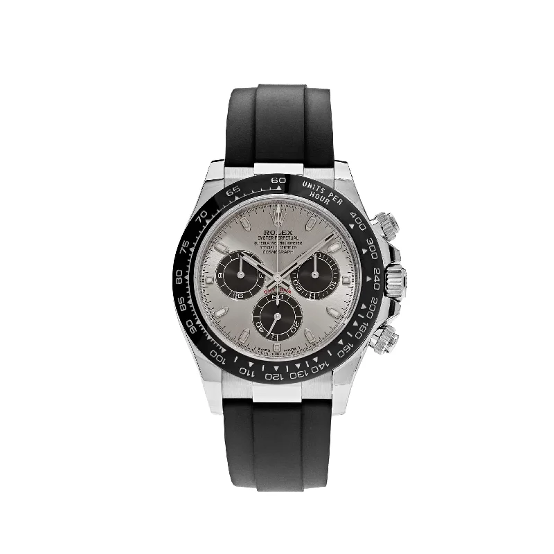 Discover Iconic Rolex Timepieces with Unmatched Craftsmanship –Rolex Daytona 116519LN White Gold Steel and Black Dial Oysterflex (2022)