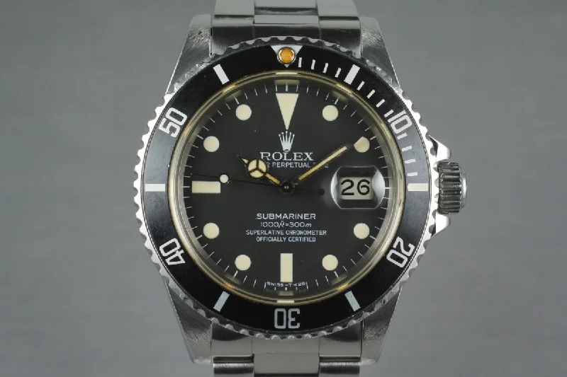 Rolex Watches for Investment and Style –1981 Rolex Submariner 16800