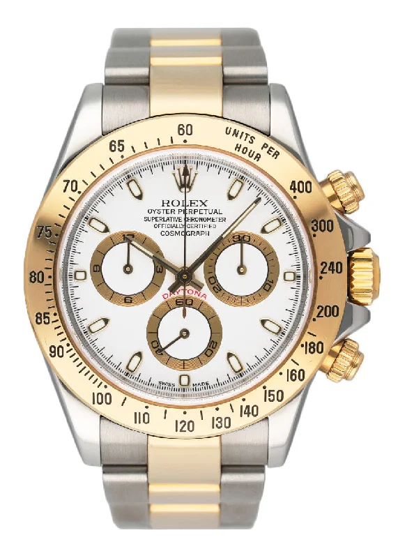 Rolex Watches: Made for the Discerning Buyer –Rolex Daytona 116523 White Dial Two-Tone Mens Watch Box Papers