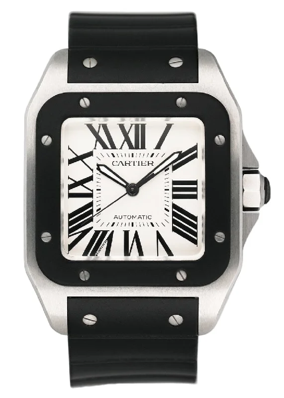 Explore Cartier Watches for the True Connoisseur –Cartier Santos 100 W20121U2 Large Mens Watch Box Papers