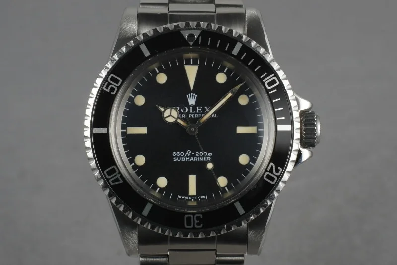 Timeless Rolex Watches for the Watch Enthusiast –1970 Rolex Submariner 5513 with creamy lume