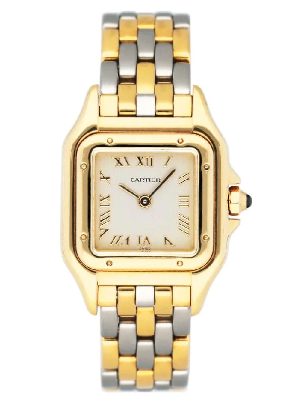 Shop Cartier Watches for the Ultimate Timepiece –Cartier Panthere W25040L6 Two Tone V-Link Ladies Watch