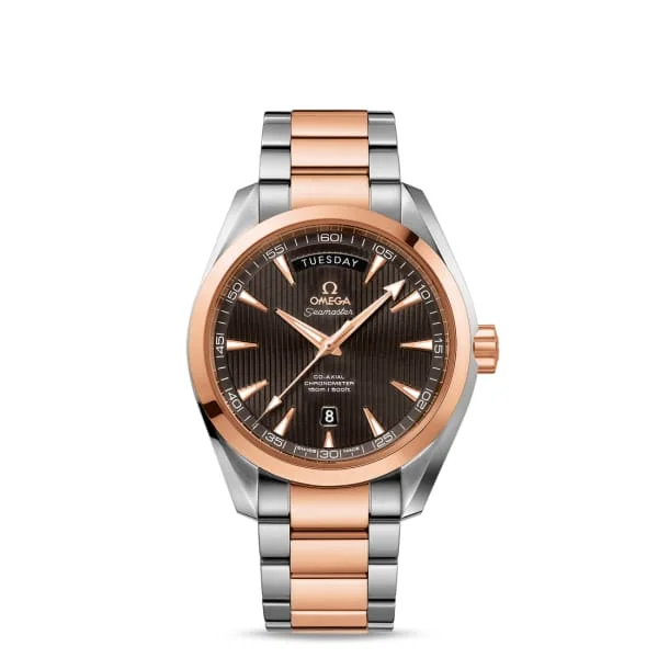 Discover Omega Watches for Timeless Appeal –Omega Seamaster 42mm Watch - Ref: 231.20.42.22.06.001 - Grey Index Dial, Two Tone Stainless Steel & 18K Rose Gold Bracelet