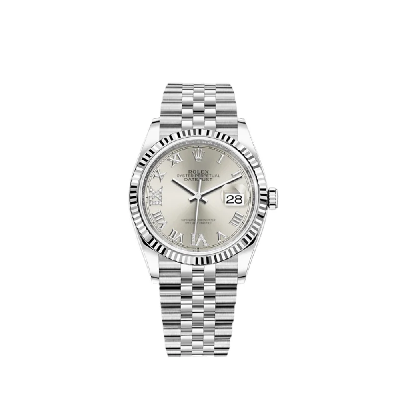 Rolex Watches for the Luxury Connoisseur –Rolex Datejust 126234 White Gold Stainless Steel Silver Dial Jubilee