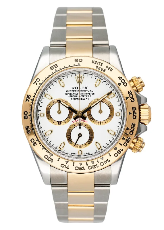 Explore Rolex’s Exclusive Timepiece Collection –Rolex Daytona 116503 White Dial Two Tone Mens Watch Box Papers