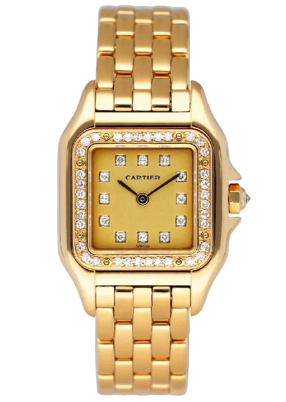 Cartier Watches: Iconic Timepieces with Elegant Design –Cartier Panthere 8057915 18K Yellow Gold & Diamonds Set Ladies Watch