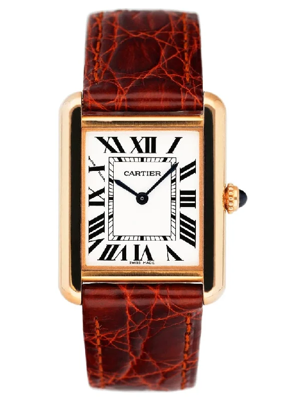 Cartier Watches for Discerning Collectors –Cartier Tank Solo W5200024 18K Rose Gold Watch Box Papers