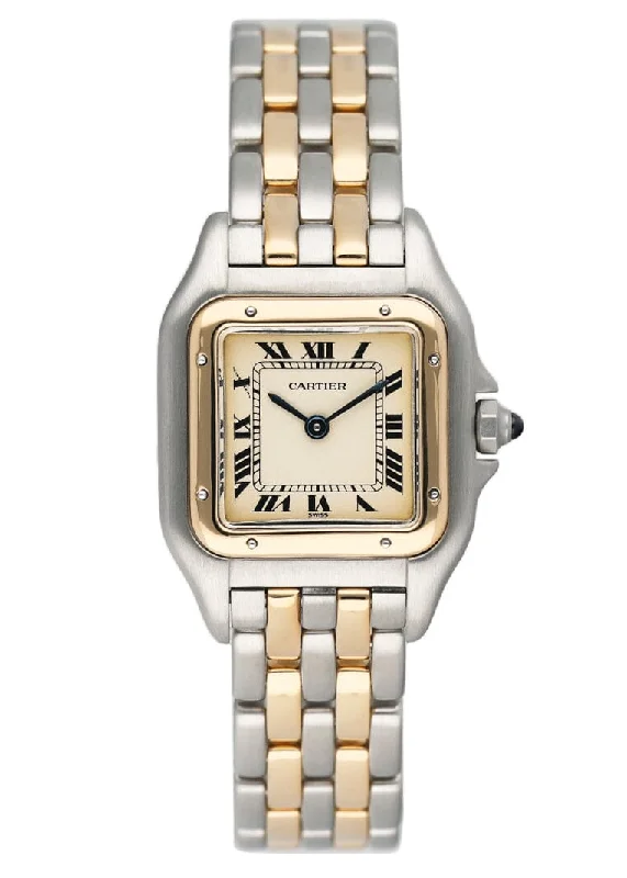 Cartier Watches: Perfect for Any Collector –Cartier Panthere 18K Yellow Gold & Steel Two Rows Ladies Watch