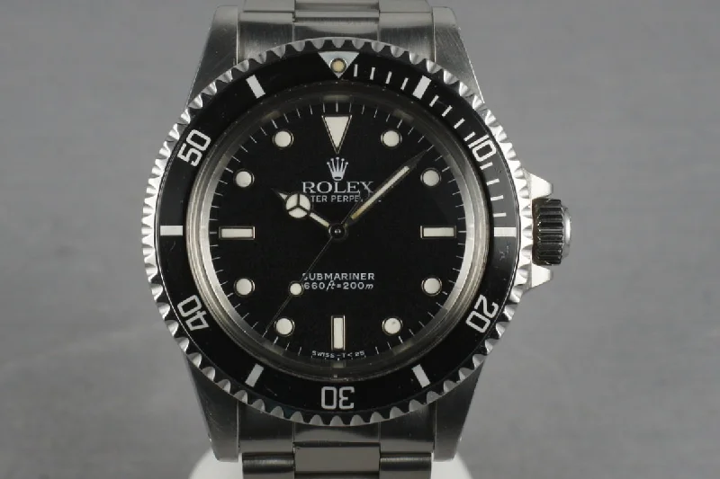 Find Rare Rolex Watches Online –Rolex Submariner  5513 with WG surrounds and Service Papers