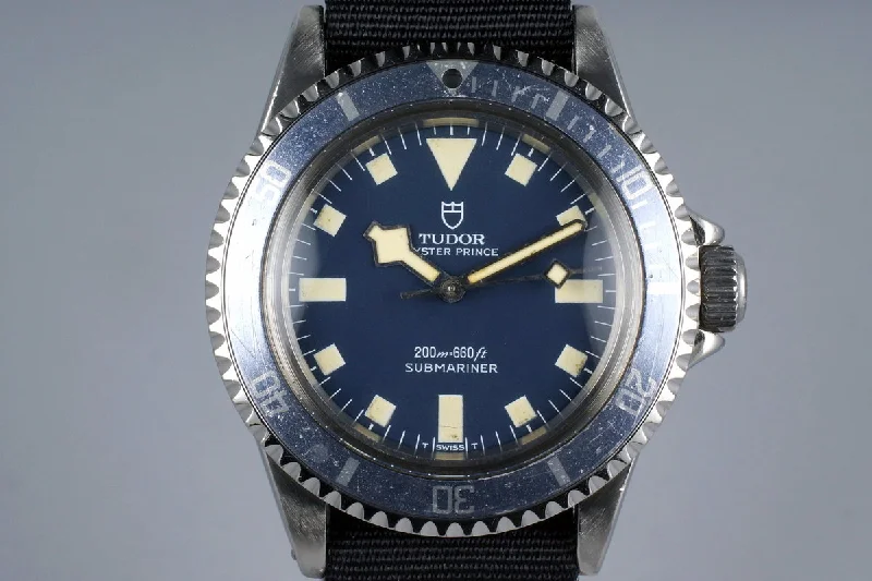 Timeless Rolex Watches Available for Purchase –1975 Tudor Submariner 9411/0 Blue Snowflake Marine Nationale with RSC Papers