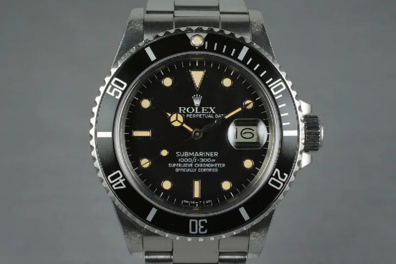 Shop Rolex Watches for Every Occasion –1985 Rolex Submariner 16800