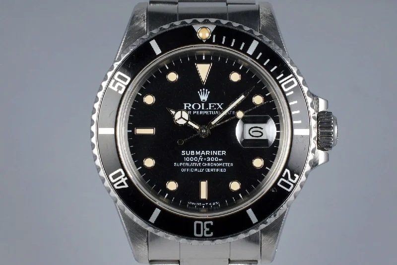 Shop Rolex Watches for Rare and Exclusive Timepieces –1986 Rolex Submariner 168000