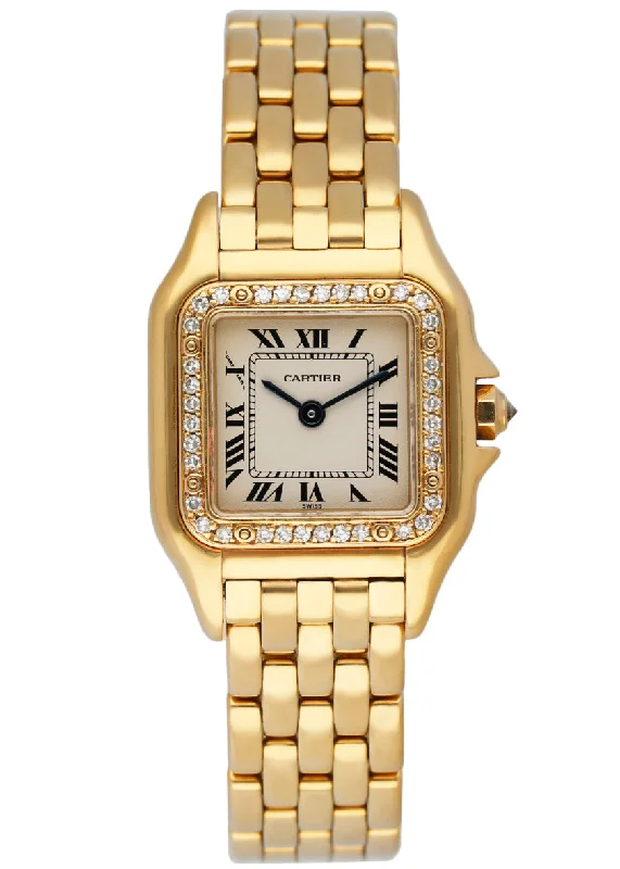 Find Cartier Watches with Elegant Design –Cartier Panthere 8057915 18K Yellow Gold Diamonds Ladies Watch