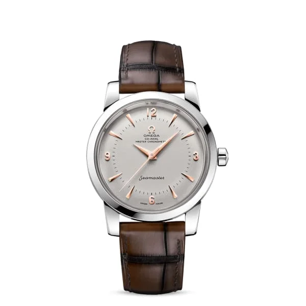 Discover Omega Watches for the Ultimate Luxury Look –Omega Seamaster 38mm Watch - Ref: 511.93.38.20.99.002 - White Index Dial, Brown Leather Strap