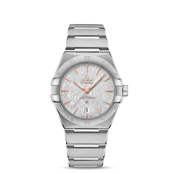 Explore Omega Watches for Lasting Elegance –Omega Constellation 39mm Watch - Ref: 131.10.39.20.06.001 - Rhodium-Grey Index Dial, Stainless Steel Bracelet