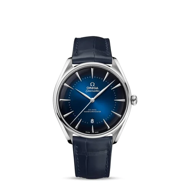 Shop Omega Watches for Unmatched Quality –Omega Seamaster 40mm Watch - Ref: 511.13.40.20.03.001 - Blue Index Dial, Blue Leather Strap