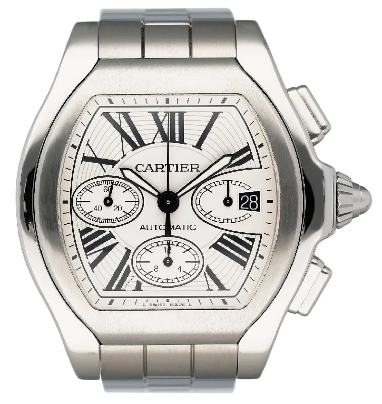 Discover the Best Cartier Timepieces for You –Cartier Roadster XL W6206019 Sliver Dial Mens Watch Box Papers