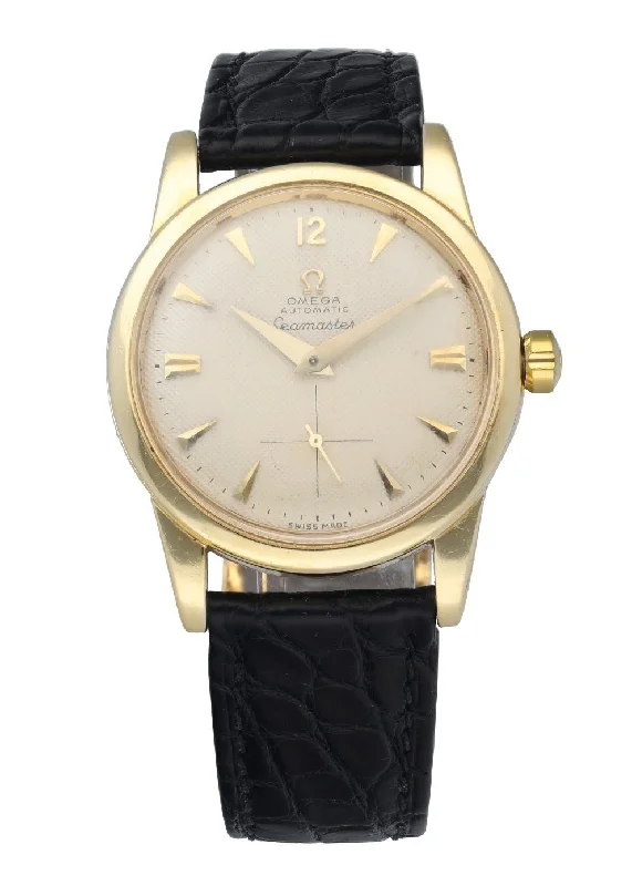 Shop Omega Watches for Lasting Quality –Omega Seamaster 2576 14K Gold Plated Mens Watch