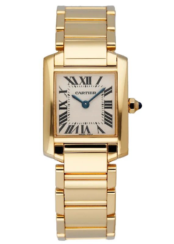 Shop Cartier Watches for Unrivaled Style –Cartier Tank Francaise W50002N2 Yellow Gold Ladies Watch Box Papers