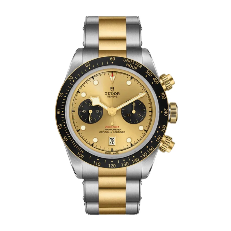 Discover Iconic Tudor Timepieces –Tudor Black Bay Chrono S&G 41mm | Steel and yellow gold bracelet | Champagne Dial | Men's Watch ref. M79363N-0007