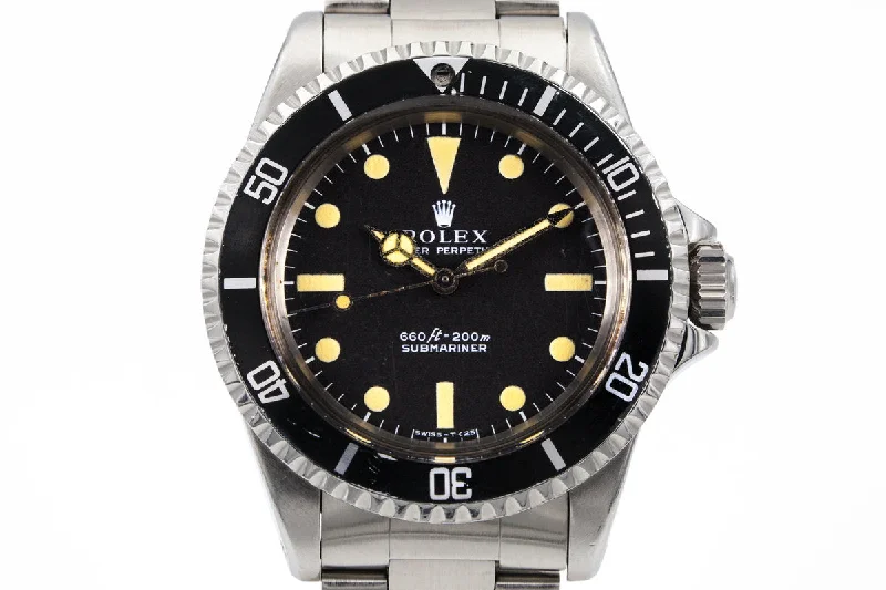 Shop Rolex Watches for the Perfect Timepiece –1967 Rolex Submariner 5513 Newer "Non-Serif" Dial