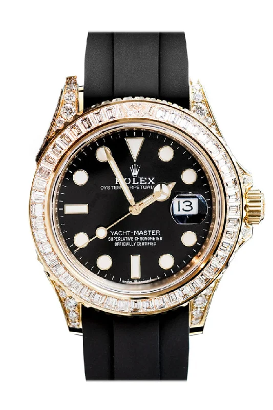 Find Classic Rolex Watches Here –Rolex Yacht-Master 42 Baguette Diamond Bezel Men's Watch 226668TBR 226668TBR-0002