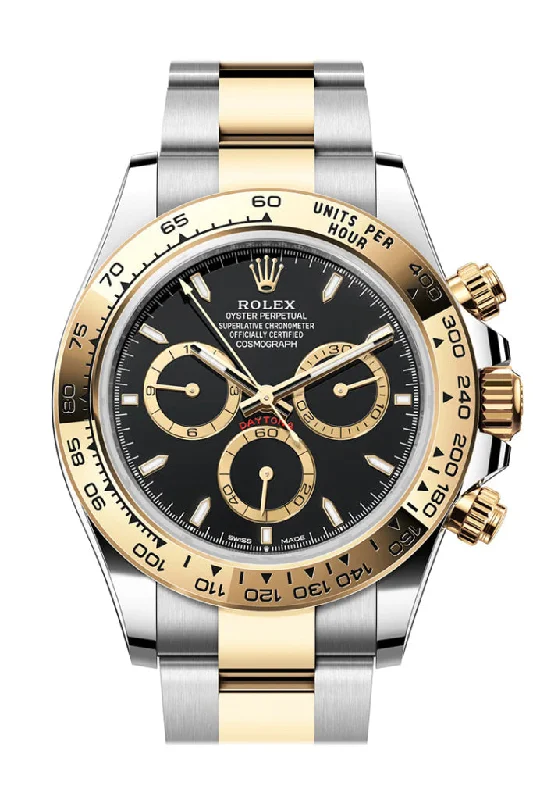 Find Rolex Watches with Legendary Status –Rolex Daytona 40 Black Dial Yellow Gold Stainless Steel Mens Watch 126503