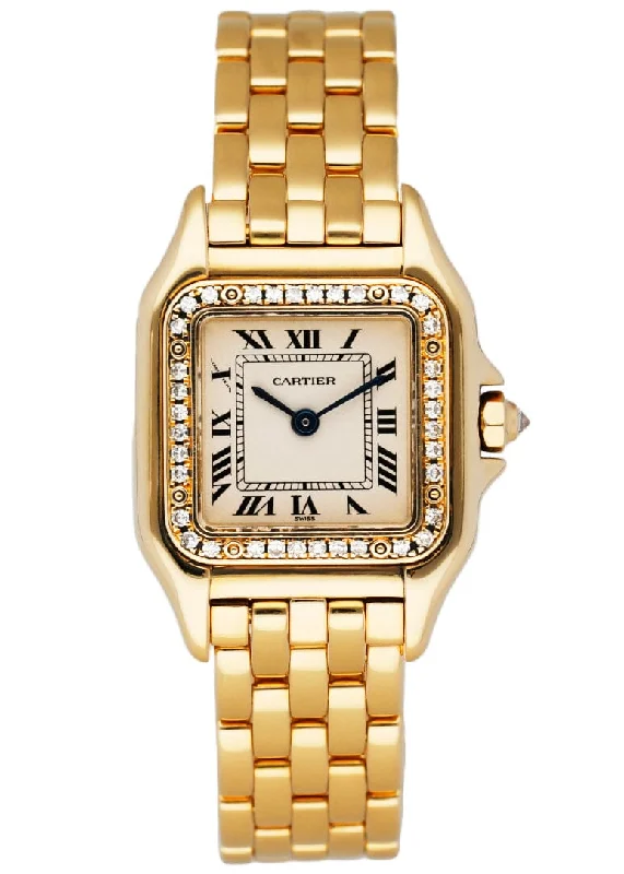 Cartier Watches: Where Style Meets Luxury –Cartier Panthere WF3070B9 18K Yellow Gold Diamonds Ladies Watch