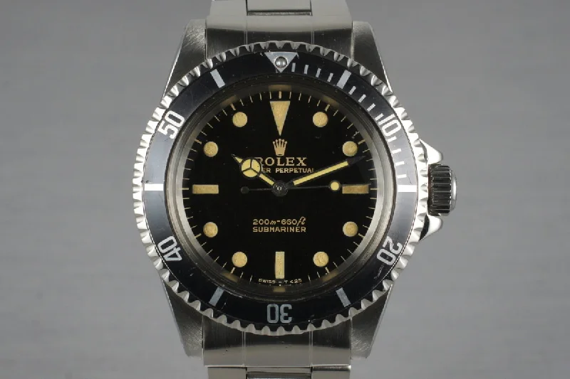 Rolex Watches: Precision Crafted for Luxury –1965 Rolex Submariner 5513 Glossy Gilt Meters First Dial