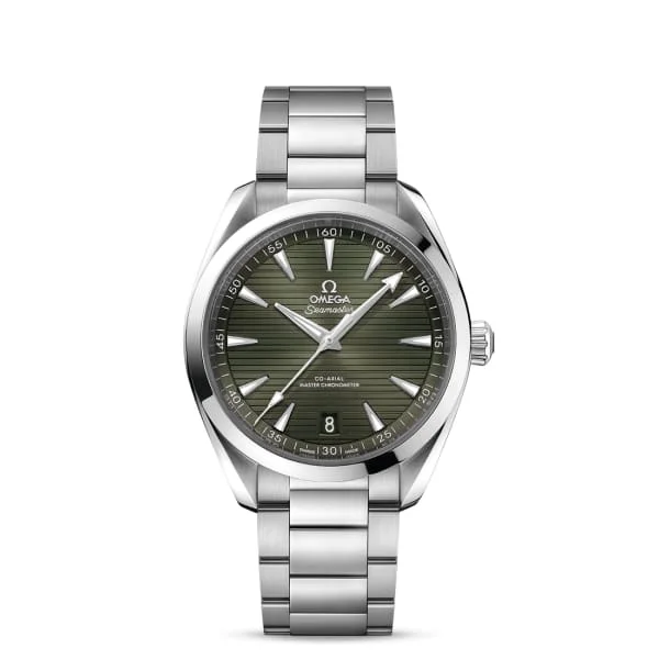 Discover Omega Watches with Legendary Appeal –Omega Seamaster 41mm Watch - Ref: 220.10.41.21.10.001 - Green Index Dial, Stainless Steel Bracelet