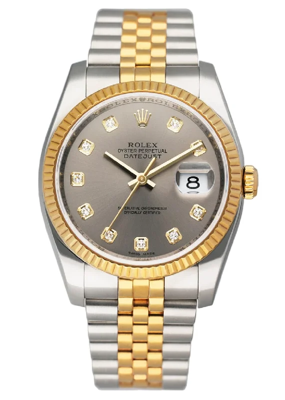 Find Iconic Rolex Watches for Every Wrist –Rolex Datejust 116233 Diamond Slate Dial Mens Watch