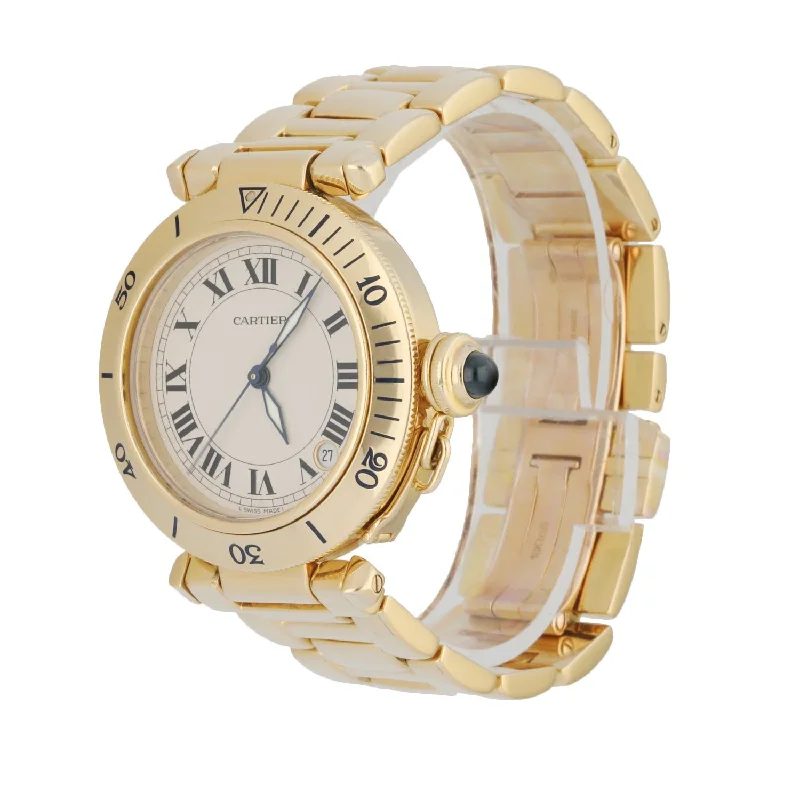 Shop Cartier Watches Online –Cartier Pasha 1035.1 18K Yellow Gold Men's Watch