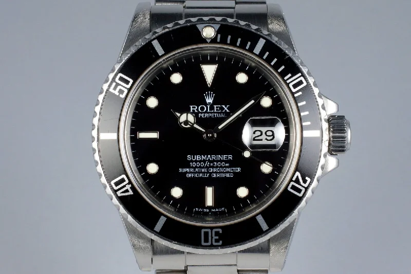 Find Your Signature Rolex Watch –1985 Rolex Submariner 16800 with Box and Papers