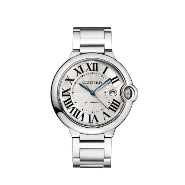 Discover Rare Cartier Timepieces –Cartier Ballon Bleu de Cartier 42mm Watch - Ref: W69012Z4 - Silver Roman Dial, Stainless Steel Bracelet