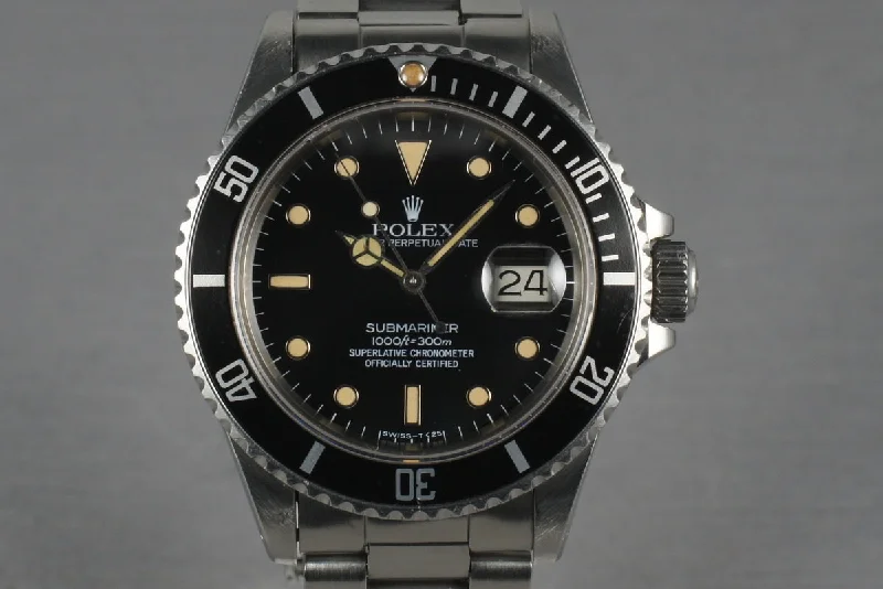 Explore the Best Rolex Timepieces –Rolex Submariner 16800 with Creamy WG surround Dial