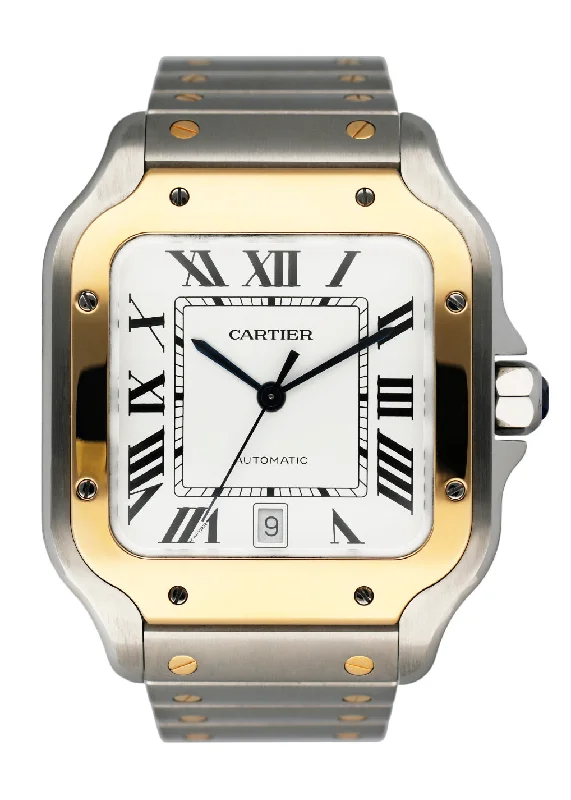 Find Cartier Watches for Your Luxury Collection –Cartier Santos W2SA0006 Large Size Mens Watch Box Papers