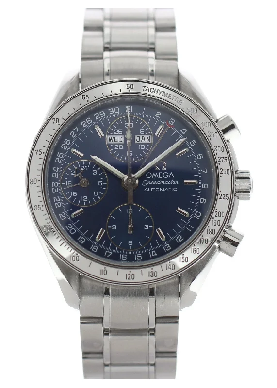 Omega Watches: A Legacy of Swiss Timekeeping –Omega Speedmaster Triple Date Chronograph 3523.80 W/ Box And Papers