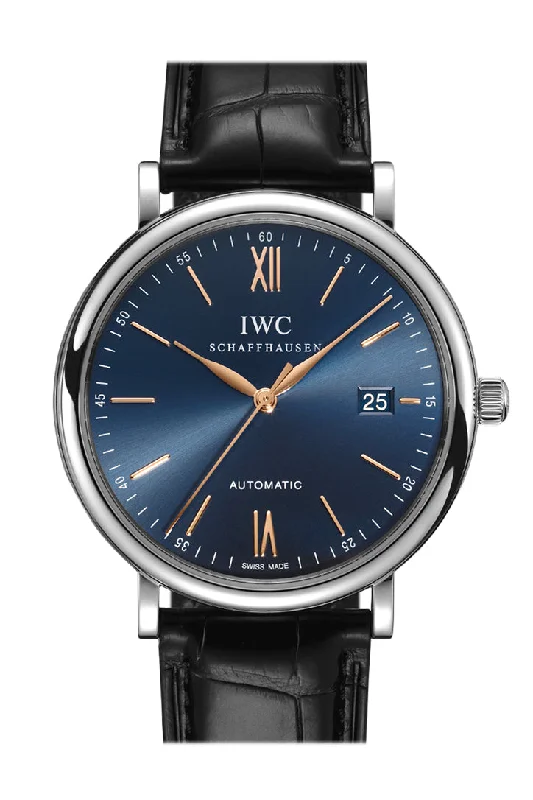 IWC Watches: Crafted for True Watch Enthusiasts –IWC Portofino on Strap 40 Blue Dial IW356523