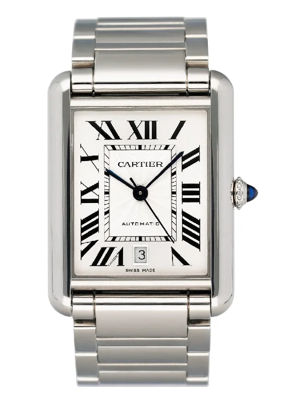 Shop Cartier Watches for Lasting Elegance –Cartier Tank Must WSTA0053 Extra-Large Model Mens Watch Box Papers