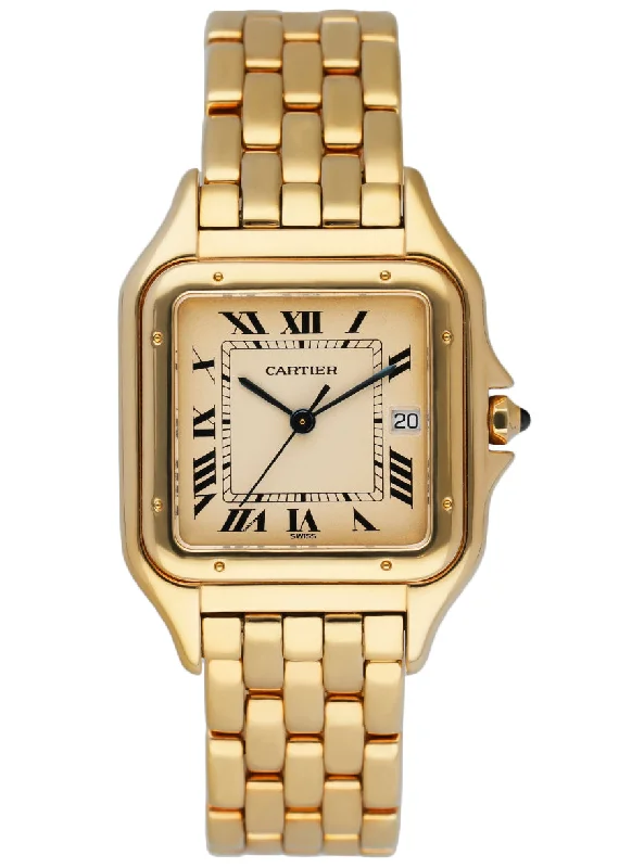 Cartier Watches: A Mark of Distinction –Cartier Panthere Large 18K Yellow Gold Mens Watch