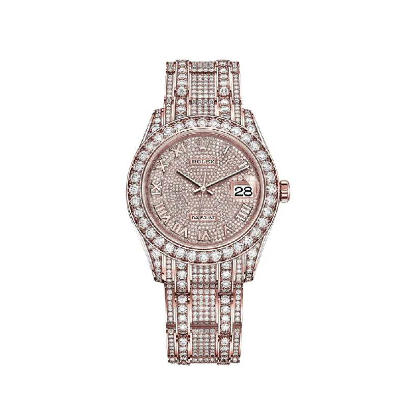 Discover the Latest Rolex Collections –Rolex Datejust Pearlmaster 86405RBR Diamond Paved