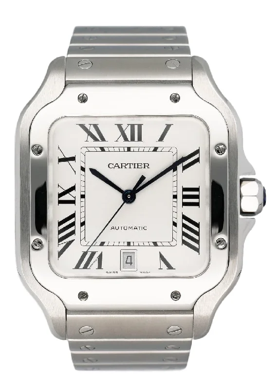 Explore the Best Cartier Watches for Investment –Cartier Santos WSSA0018 Large Size Mens Watch