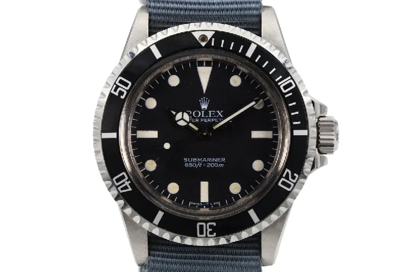 Rolex Watches for the Luxury Collector –1983 Rolex Submariner 5513 Mark V Maxi Dial