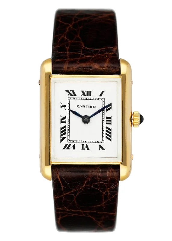 Cartier Watches: The Perfect Luxury Gift –Cartier Tank 13433 Patek Movement Yellow Gold Ladies Watch