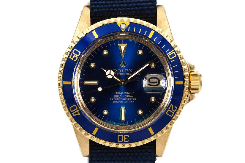 Rolex Watches: Masterpieces of Swiss Craftsmanship –1969 YG Rolex Submariner 1680 Blue Dial